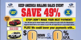 ? 🚗✨ BIG SALES EVENT AT SUBARU NORTH MIAMI! ✨🚗 🎉 Save up to 49% on new and pre-owned vehicles! 💰 $0 Down Payment and…